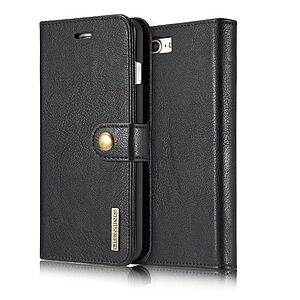 Θήκη iPhone 7 Plus / iPhone 8 Plus DG.MING 2 σε 1 με αποσπώμενη πλάτη Flip Wallet δερματίνη μαύρο