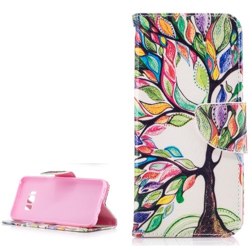 Θήκη SAMSUNG Galaxy S8 OEM σχέδιο Colored Tree Flip Wallet δερματίνη Θήκη SAMSUNG Galaxy S8 OEM σχέδιο Colored Tree Flip Wallet δερματίνη