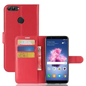 Θήκη HUAWEI P Smart OEM Litchi Skin PU Leather με βάση στήριξης