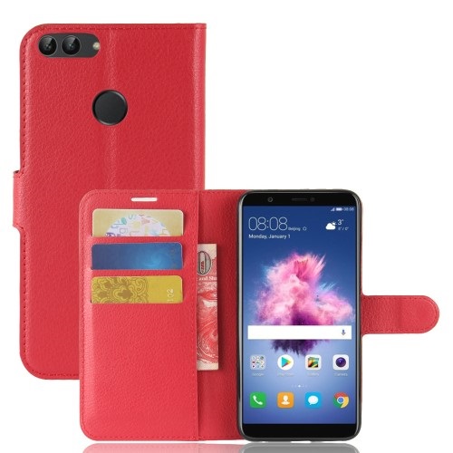 Θήκη HUAWEI P Smart OEM Litchi Skin PU Leather με βάση στήριξης