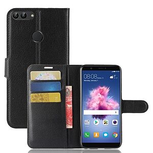 Θήκη HUAWEI P Smart OEM Litchi Skin PU Leather με βάση στήριξης