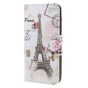 Θήκη HUAWEI P Smart OEM σχέδιο Eiffel Tower με βάση στήριξης, υποδοχές καρτών και μαγνητικό κούμπωμα Flip Wallet δερματίνη - Image 3