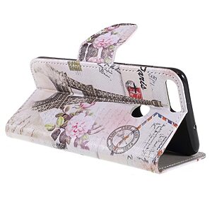 Θήκη HUAWEI P Smart OEM σχέδιο Eiffel Tower με βάση στήριξης, υποδοχές καρτών και μαγνητικό κούμπωμα Flip Wallet δερματίνη - Image 5