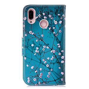Θήκη HUAWEI P20 Lite OEM σχέδιο Wintersweet με βάση στήριξης, υποδοχές καρτών και μαγνητικό κούμπωμα Flip Wallet δερματίνη - Image 3