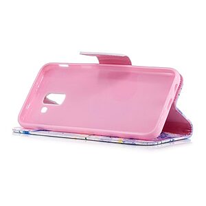 Θήκη SAMSUNG Galaxy J6 (2018) OEM σχέδιο Butterfly in the flowers με βάση στήριξης, υποδοχές καρτών και μαγνητικό κούμπωμα Flip Wallet δερματίνη - Image 5