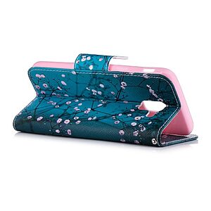 Θήκη SAMSUNG Galaxy J6 (2018) OEM σχέδιο Tree with Flowers με βάση στήριξης, υποδοχές καρτών και μαγνητικό κούμπωμα Flip Wallet δερματίνη - Image 4