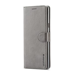 Θήκη SAMSUNG Galaxy Note 9 LC.IMEEKE PU Leather Series με βάση στήριξης, υποδοχές καρτών και μαγνητικό κούμπωμα Flip Wallet δερματίνη γκρι - Image 3
