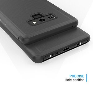 Θήκη SAMSUNG Galaxy Note 9 OEM Mirror Surface View Stand Case Cover Flip Window δερματίνη μαύρο - Image 4