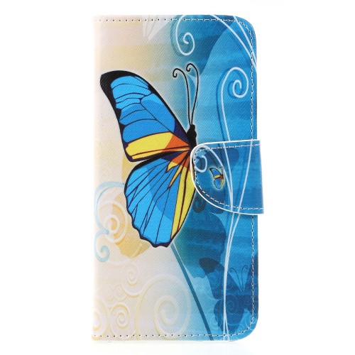Θήκη Huawei Mate 20 Lite OEM σχέδιο Blue Butterfly με βάση στήριξης Θήκη Huawei Mate 20 Lite OEM σχέδιο Blue Butterfly με βάση στήριξης