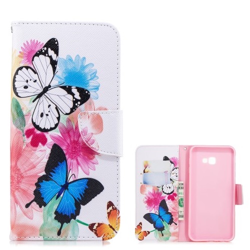 Θήκη Samsung Galaxy J4 Plus OEM Butterflies and Flowers με βάση στήριξης