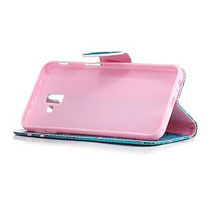 Θήκη Samsung Galaxy J6 Plus OEM Wintersweet με βάση στήριξης, υποδοχές καρτών και μαγνητικό κούμπωμα Flip Wallet δερματίνη - Image 5