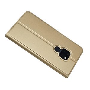 Θήκη Huawei Mate 20 Mad Mask Skin Pro Series με βάση στήριξης, υποδοχή καρτών και μαγνητικό κούμπωμα Flip Wallet δερματίνη χρυσό - Image 4