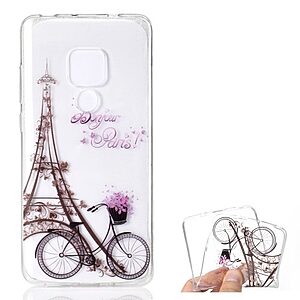 Θήκη Huawei Mate 20 OEM σχέδιο Eiffel Tower and Bicycle Πλάτη TPU