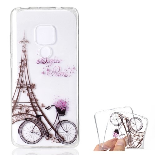 Θήκη Huawei Mate 20 OEM σχέδιο Eiffel Tower and Bicycle Πλάτη TPU