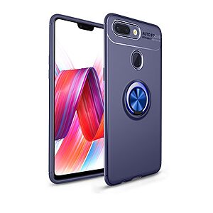 Θήκη Xiaomi Mi 8 Lite OEM Magnetic Ring Kickstand Πλάτη TPU μπλε
