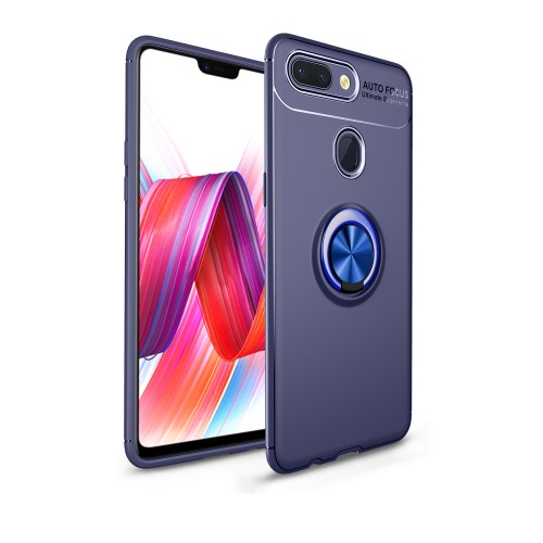 Θήκη Xiaomi Mi 8 Lite OEM Magnetic Ring Kickstand Πλάτη TPU μπλε
