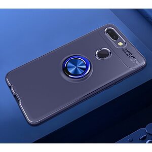 Θήκη Xiaomi Mi 8 Lite OEM Magnetic Ring Kickstand Πλάτη TPU μπλε - Image 2