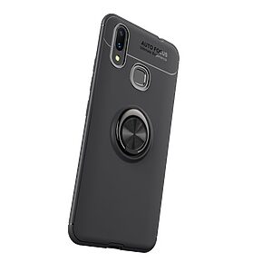 Θήκη Huawei P Smart Plus OEM Magnetic Ring Kickstand Πλάτη TPU μαύρο - Image 3