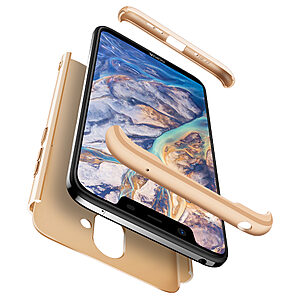 Θήκη Nokia 8.1 GKK Full body Protection 360° από σκληρό πλαστικό χρυσό - Image 5