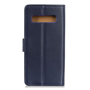 υποδοχές καρτών και μαγνητικό κούμπωμα Flip Wallet δερματίνη μπλε