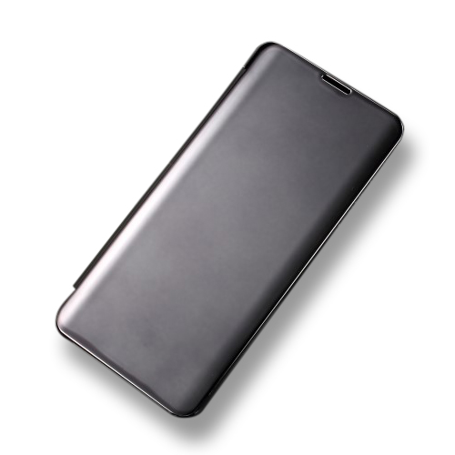 Θήκη Samsung Galaxy S10 Plus OEM Mirror Surface View Stand Case Cover Flip Window από σκληρό πλαστικό μαύρο