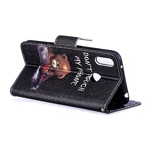 Θήκη Huawei Y7 (2019) / Y7  Prime (2019) OEM σχέδιο Angry bear with chainsaw με βάση στήριξης, υποδοχές καρτών και μαγνητικό κούμπωμα Flip Wallet δερματίνη - Image 5