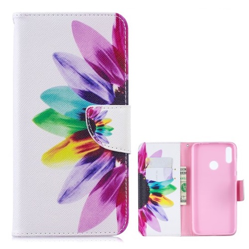 Θήκη Huawei Y7 (2019) / Y7  Prime (2019) OEM σχέδιο Colorful Petals με βάση στήριξης