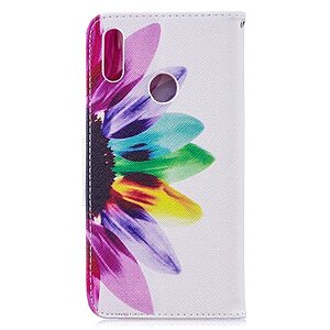 Θήκη Huawei Y7 (2019) / Y7  Prime (2019) OEM σχέδιο Colorful Petals με βάση στήριξης, υποδοχές καρτών και μαγνητικό κούμπωμα Flip Wallet δερματίνη - Image 3