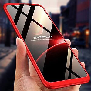 Θήκη Huawei Y7 Pro (2019) GKK Full body Protection 360° από σκληρό πλαστικό κόκκινο - Image 3