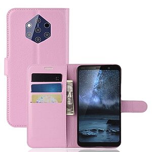 Θήκη Nokia 9 PureView OEM Litchi Texture Leather με βάση στήριξης