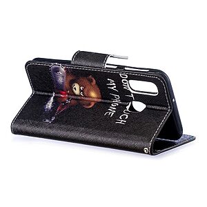 Θήκη Samsung Galaxy A40 OEM σχέδιο Angry bear with chainsaw με βάση στήριξης, υποδοχές καρτών και μαγνητικό κούμπωμα Flip Wallet δερματίνη - Image 5