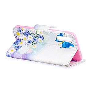 Θήκη Samsung Galaxy A50 / A30s OEM σχέδιο Blue Butterflies με βάση στήριξης, υποδοχές καρτών και μαγνητικό κούμπωμα Flip Wallet δερματίνη - Image 5