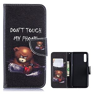 Θήκη Samsung Galaxy A50 OEM σχέδιο Angry bear with chainsaw με βάση στήριξης