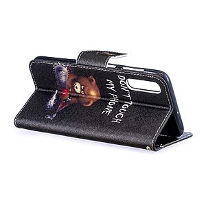 Θήκη Samsung Galaxy A50 / A30s OEM σχέδιο Angry bear with chainsaw με βάση στήριξης, υποδοχές καρτών και μαγνητικό κούμπωμα Flip Wallet δερματίνη - Image 5