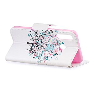 Θήκη Huawei P30 Lite OEM σχέδιο Flowered Tree με βάση στήριξης, υποδοχές καρτών και μαγνητικό κούμπωμα Flip Wallet δερματίνη - Image 4