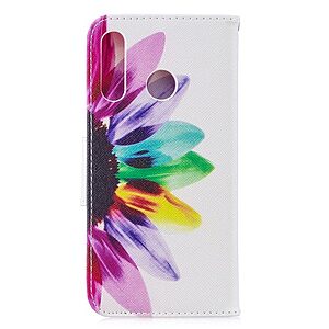 Θήκη Huawei P30 Lite OEM σχέδιο Colorful Petals με βάση στήριξης, υποδοχές καρτών και μαγνητικό κούμπωμα Flip Wallet δερματίνη - Image 3