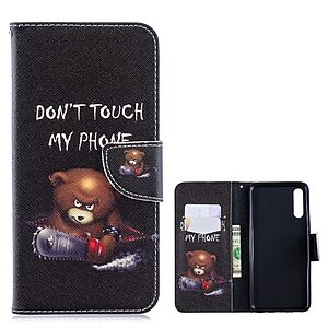 Θήκη Samsung Galaxy A70 OEM σχέδιο Angry bear with chainsaw με βάση στήριξης