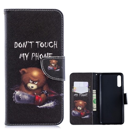 Θήκη Samsung Galaxy A70 OEM σχέδιο Angry bear with chainsaw με βάση στήριξης Θήκη Samsung Galaxy A70 OEM σχέδιο Angry bear with chainsaw με βάση στήριξης