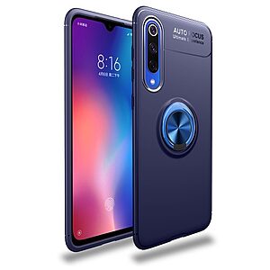 Θήκη Xiaomi Mi 9 SE LENUO Magnetic Ring Kickstand / Μαγνητικό δαχτυλίδι / Βάση στήριξης πλάτη TPU μπλε