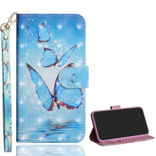 Θήκη Samsung Galaxy A10 OEM σχέδιο Blue Butterfly με βάση στήριξης Θήκη Samsung Galaxy A10 OEM σχέδιο Blue Butterfly με βάση στήριξης