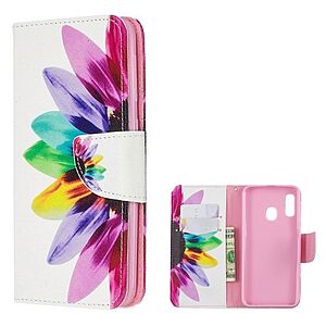 Θήκη Samsung Galaxy A20e OEM σχέδιο Colorful Petals με βάση στήριξης