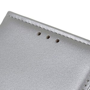 Θήκη Samsung Galaxy A20e Mad Mask Leather Wallet Case με βάση στήριξης, υποδοχές καρτών και μαγνητικό κούμπωμα Flip Wallet δερματίνη ασημί - Image 5