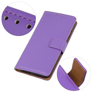 Θήκη Samsung Galaxy A20e Mad Mask Leather Wallet Case με βάση στήριξης, υποδοχές καρτών και μαγνητικό κούμπωμα Flip Wallet δερματίνη μωβ - Image 3
