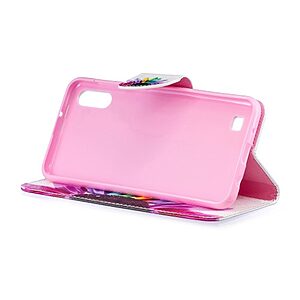 Θήκη Samsung Galaxy A10 OEM σχέδιο Colorful Petals με βάση στήριξης, υποδοχές καρτών και μαγνητικό κούμπωμα Flip Wallet δερματίνη - Image 5