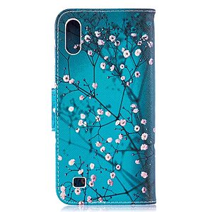 Θήκη Samsung Galaxy A10 OEM σχέδιο Tree with Flowers με βάση στήριξης, υποδοχές καρτών και μαγνητικό κούμπωμα Flip Wallet δερματίνη - Image 3