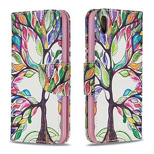 Θήκη Xiaomi Redmi 7A OEM σχέδιο Colorized Tree με βάση στήριξης, υποδοχές καρτών και μαγνητικό κούμπωμα Flip Wallet δερματίνη - Image 4