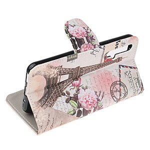 Θήκη Honor 20 / Huawei Nova 5T OEM σχέδιο Eiffel Tower με βάση στήριξης, υποδοχές καρτών και μαγνητικό κούμπωμα Flip Wallet δερματίνη - Image 4