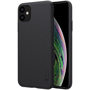 Θήκη iPhone 11 NiLLkin Super Frosted Shield Series Πλάτη από σκληρό πλαστικό μαύρο