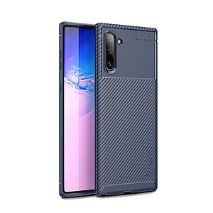 Θήκη Samsung Galaxy Note 10 IPAKY Airbag Carbon Series Πλάτη TPU μπλε