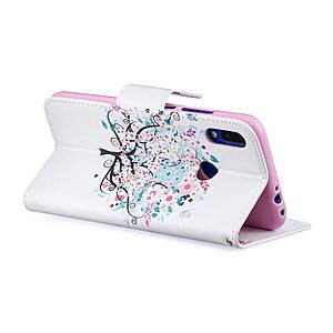 Θήκη Xiaomi Redmi Note 7 OEM σχέδιο Flowered Tree με βάση στήριξης, υποδοχές καρτών και μαγνητικό κούμπωμα Flip Wallet δερματίνη - Image 5